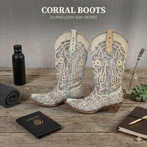 Corral Women's Chameleon Sun Boots – Size 7 (Style C3377)